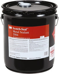 3M - 5 Gal Silver Metal Sealant - Dries to a Tough, Flexible Film, Water, Oil & Fuel Resistant, Retains Sealing Properties, Bonds & Seals Aluminum to Glass, Metals & Woods - Exact Tooling