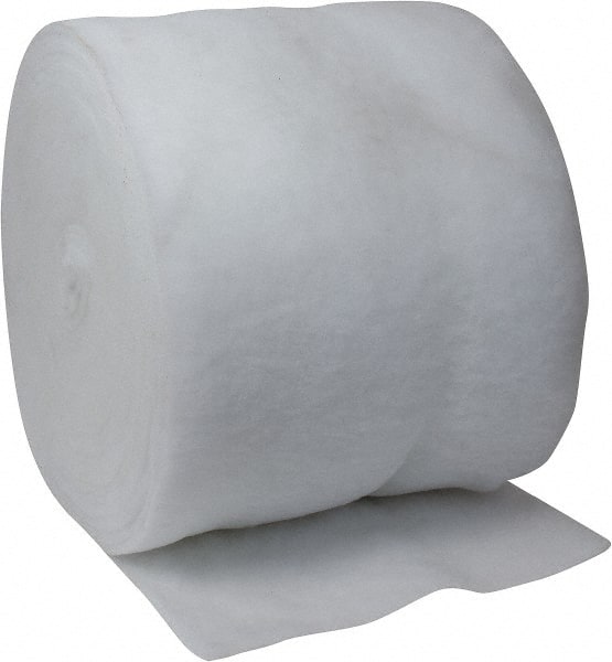 Made in USA - 135' Long x 30" Wide x 1/2" Thick Polyester Media Air Filter Media Roll - MERV 4, 78% Arrestance Efficiency, 500 FPM Max Air Flow, 0.08" wpg Init Resist, 1" wpg Final Resist, 30% Particle Capture Efficiency, Use with Continental - Exact Tooling