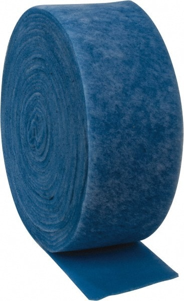 Made in USA - 135' Long x 12" Wide x 1/2" Thick Polyester Media Air Filter Media Roll - MERV 4, 80% Arrestance Efficiency, 500 FPM Max Air Flow, 0.1" wpg Init Resist, 1" wpg Final Resist, 30% Particle Capture Efficiency, Use with Any Unit - Exact Tooling