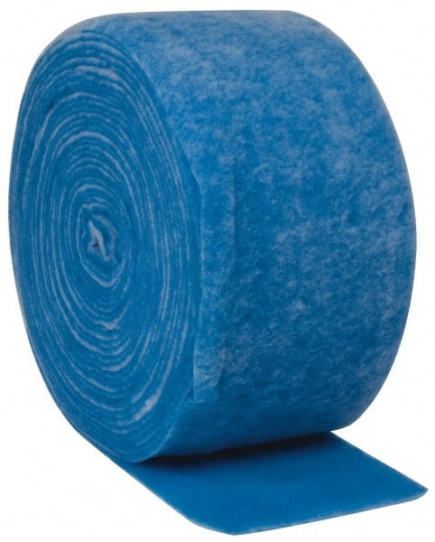 Made in USA - 135' Long x 16" Wide x 1/2" Thick Polyester Media Air Filter Media Roll - MERV 4, 80% Arrestance Efficiency, 500 FPM Max Air Flow, 0.1" wpg Init Resist, 1" wpg Final Resist, 30% Particle Capture Efficiency, Use with Any Unit - Exact Tooling