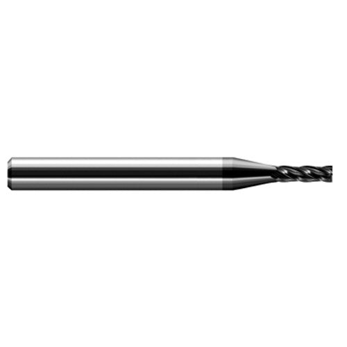 Miniature End Mills - Stub & Standard - 0.1562″ (5/32″) Cutter Diameter × 0.2810″ (9/32″) Length of Cut Carbide Square End Mill, 4 Flutes, Amorphous Diamond Coated