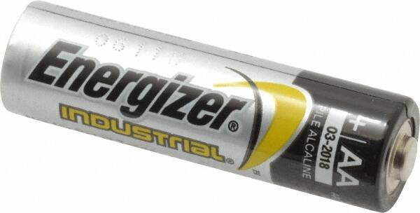 Ability One - Size AA, Alkaline, Standard Battery - 1.5 Volts, Button Tab Terminal - Exact Tooling
