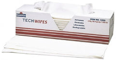 Ability One - Flat Fold Clean Room/Lab/Critical Task Wipes - 16-1/2" x 15" Sheet Size, White - Exact Tooling