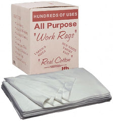 Ability One - 9 Inch Long x 11-1/2 Inch Wide Cotton Rags - White, Box - Exact Tooling