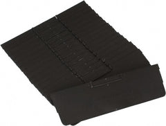 Quantum Storage - 11.1" Wide x 4" High, Black Bin Divider - Use with Quantum Storage Systems - QSB109, 110, 116 - Exact Tooling