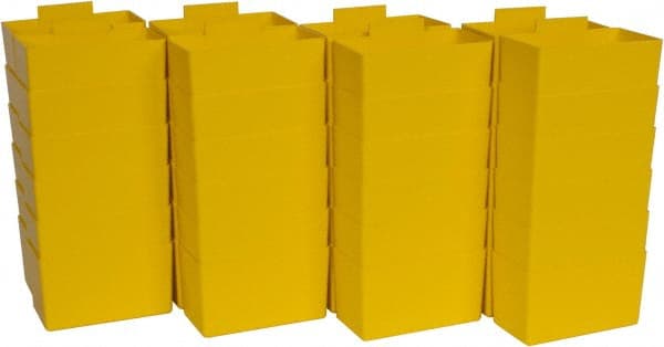 Quantum Storage - 2.8" Wide x 3" High, Yellow Bin Cup - Use with Quantum Storage Systems - Shelf Bin - Exact Tooling