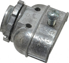 Thomas & Betts - 3/8" Trade, Die Cast Zinc Squeeze Clamp Straight FMC Conduit Connector - Noninsulated - Exact Tooling