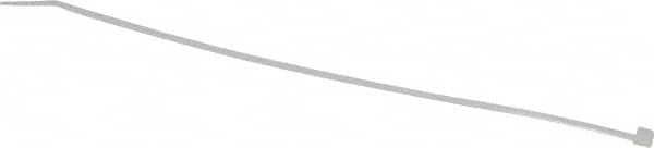 Thomas & Betts - 8" Long Natural (Color) Nylon Standard Cable Tie - 18 Lb Tensile Strength, 1.13mm Thick, 2" Max Bundle Diam - Exact Tooling