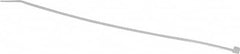 Thomas & Betts - 8" Long Natural (Color) Nylon Standard Cable Tie - 18 Lb Tensile Strength, 1.13mm Thick, 2" Max Bundle Diam - Exact Tooling