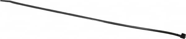 Thomas & Betts - 11-1/2" Long Black Nylon Standard Cable Tie - 40 Lb Tensile Strength, 1.13mm Thick, 1-3/4" Max Bundle Diam - Exact Tooling