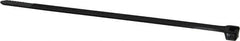 Thomas & Betts - 8" Long Black Nylon Standard Cable Tie - 120 Lb Tensile Strength, 1.91mm Thick, 2" Max Bundle Diam - Exact Tooling