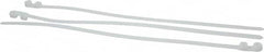 Thomas & Betts - 14.2" Long Natural (Color) Nylon Standard Cable Tie - 120 Lb Tensile Strength, 1.91mm Thick, 4" Max Bundle Diam - Exact Tooling