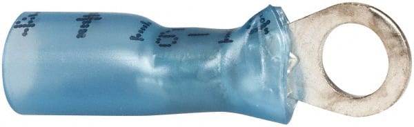 3M - 16-14 AWG Partially Insulated Crimp Connection Circular Ring Terminal - #10 Stud, 1" OAL x 0.31" Wide, Copper Contact - Exact Tooling