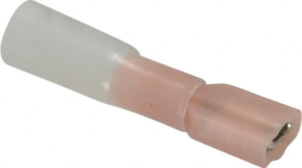 3M - 22 to 18 AWG, Nylon Heat Shrink, Fully Insulated, Female Wire Disconnect - 1/4 Inch Wide Tab, Red - Exact Tooling