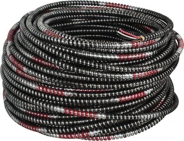 AFC CABLE - THHN, 14 AWG, 15 Amp, 250' Long, Solid Core, 3 Strand Building Wire - Black, Thermoplastic Insulation - Exact Tooling