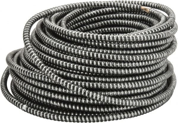 AFC CABLE - THHN, 10 AWG, 30 Amp, 125' Long, Solid Core, 2 Strand Building Wire - Black, Thermoplastic Insulation - Exact Tooling