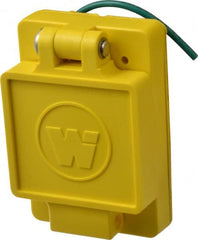 Value Collection - 250 VAC, 30 Amp, L6-30R NEMA, Ungrounded Receptacle - 2 Poles, 3 Wire, Female End, Yellow - Exact Tooling