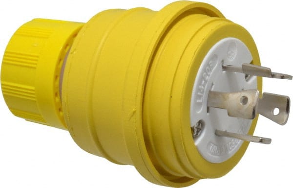 Value Collection - 125/250 Volt, 20 Amp, L14-20 Configuration, Industrial Grade, Ungrounded Plug - 3 Poles, IP67 - Exact Tooling