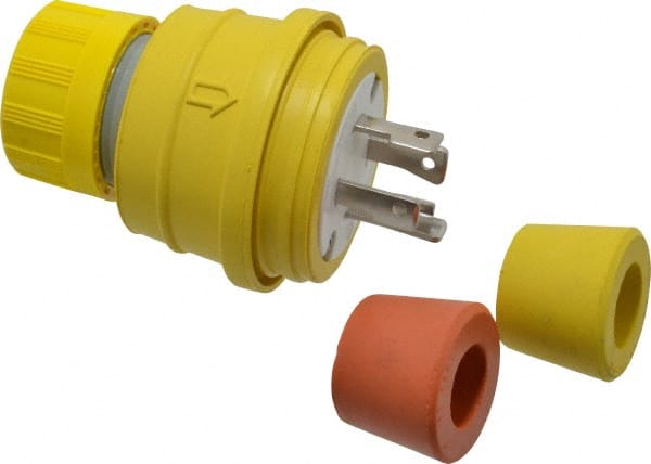 Value Collection - 480 Volt, 30 Amp, L16-30 Configuration, Industrial Grade, Ungrounded Plug - 3 Poles, IP67 - Exact Tooling