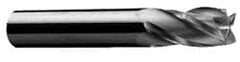 Onsrud - 3/8" Cutting Diam x 5/8" Length of Cut, 4 Flute, Downcut Spiral Router Bit - Uncoated, Right Hand Cut, Solid Carbide, 3" OAL x 3/8" Shank Diam, Four Edge, 30° Helix Angle - Exact Tooling