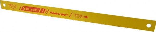 Starrett - 18" Long, 10 Teeth per Inch, High Speed Steel Power Hacksaw Blade - Toothed Edge, 1-1/4" Wide x 0.062" Thick - Exact Tooling