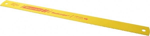 Starrett - 18" Long, 6 Teeth per Inch, High Speed Steel Power Hacksaw Blade - Toothed Edge, 1-1/2" Wide x 0.075" Thick - Exact Tooling