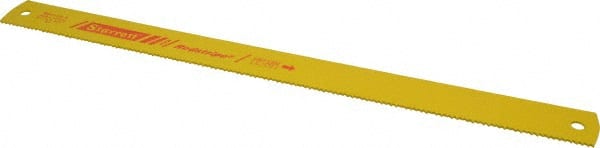 Starrett - 21" Long, 6 Teeth per Inch, High Speed Steel Power Hacksaw Blade - Toothed Edge, 1-3/4" Wide x 0.088" Thick - Exact Tooling