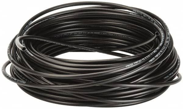 Parker - 6mm OD, 100' Long, Polyethylene Tube - Black, -80 to 150°F - Exact Tooling