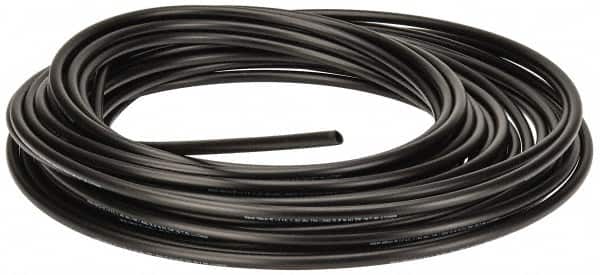 Parker - 3/8" ID x 1/2" OD, 1/16" Wall Thickness, 100' Long, Polyethylene Tube - Black, 90 Max psi, -80 to 150°F - Exact Tooling