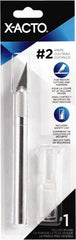 X-ACTO - Steel Precision Cutter with 1 Blade - #2 Large Fine Point Blade, Aluminum Handle - Exact Tooling