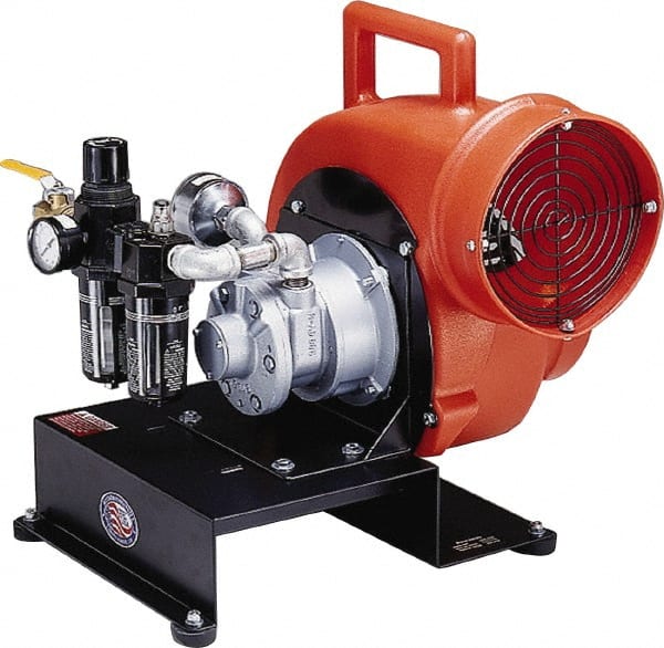 Allegro - 8" Inlet, Pneumatic Centrifugal Blower - 1,800 & 1,350 CFM (One 90° Bend), 1,700 CFM (Free Air) & 900 CFM (Two 90° Bends) - Exact Tooling