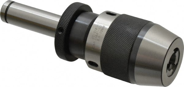 Interstate - 0 to 1/2" Capacity, Integral Shank Drill Chuck - Keyless, Straight Shank - Exact Tooling