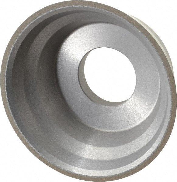 Norton - 3-3/4" Diam, 1-1/4" Hole Size, 1-1/2" Overall Thickness, 220 Grit, Type 11 Tool & Cutter Grinding Wheel - Very Fine Grade, Diamond, Resinoid Bond - Exact Tooling