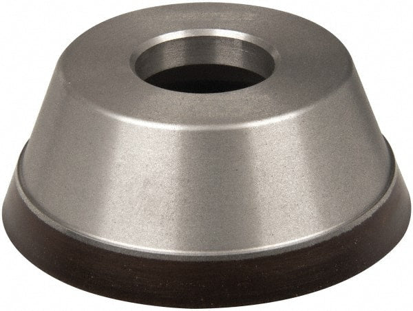 Norton - 3-3/4" Diam, 1-1/4" Hole Size, 1-1/2" Overall Thickness, 220 Grit, Type 11 Tool & Cutter Grinding Wheel - Very Fine Grade, Diamond, Resinoid Bond - Exact Tooling