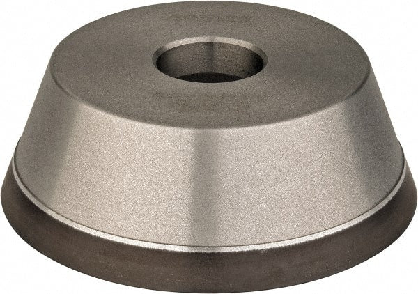 Norton - 5" Diam, 1-1/4" Hole Size, 1-3/4" Overall Thickness, 180 Grit, Type 11 Tool & Cutter Grinding Wheel - Very Fine Grade, Diamond, Resinoid Bond - Exact Tooling