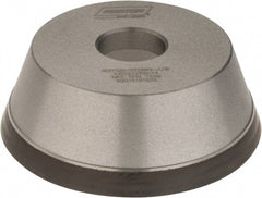 Norton - 5" Diam, 1-1/4" Hole Size, 1-3/4" Overall Thickness, 120 Grit, Type 11 Tool & Cutter Grinding Wheel - Fine Grade, Diamond, Resinoid Bond - Exact Tooling