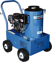Value Collection - Gas, 6.5 hp, 2,300 psi, 2.9 GPM, Hot Water Pressure Washer - General Triplex Ceramic Plunger, 50' x 3/8" Hose - Exact Tooling