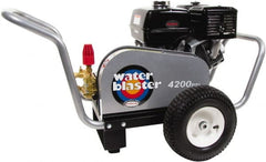 Simpson - Gas, 11.7 hp, 4,200 psi, 4 GPM, Cold Water Pressure Washer - AAA Triplex, 50' x 3/8" Hose - Exact Tooling
