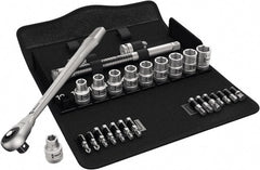 Wera - 1/2" Drive Standard Socket Set - 3/8 to 13/16" - Exact Tooling