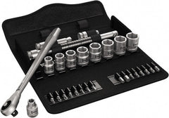 Wera - 3/8" Drive Standard Socket Set - 1/4 to 3/4" - Exact Tooling