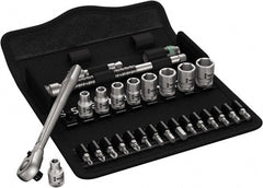 Wera - 1/4" Drive Standard Socket Set - 3/16 to 1/2" - Exact Tooling