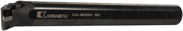 Kennametal - 2" Min Bore Diam, 14" OAL, 1-1/2" Shank Diam, A-MDQN Indexable Boring Bar - DN.. Insert, Screw or Clamp Holding Method - Exact Tooling