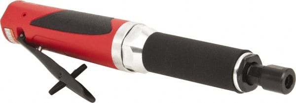 Sioux Tools - 1/4" Collet, Straight Handle, Straight Air Die Grinder - 18,000 RPM, Rear Exhaust, 29.67 CFM, 1 hp, 6.21 bar, 1/4 NPT - Exact Tooling