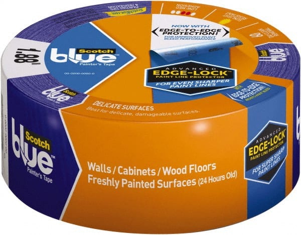 3M - 2" Wide x 60 Yd Long Blue Masking Tape - Series 2080EL - Exact Tooling