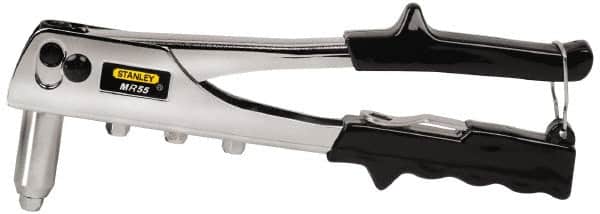 Stanley - Right Angle Head Hand Riveter - 3/32 to 3/16" Rivet Capacity, 10" OAL - Exact Tooling