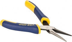 Irwin - 5-1/2" OAL, 1-19/32" Jaw Length x 9/16" Jaw Width, Long Nose Needle Nose Pliers - Smooth Jaw, Standard Head, ProTouch Handles, with Spring - Exact Tooling