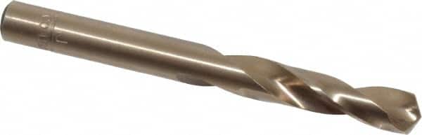 Hertel - 0.277" 135° Spiral Flute Cobalt Screw Machine Drill Bit - Bright Finish, Right Hand Cut, 1-1/2" Flute Length, 2-11/16" OAL, Split Point, Straight Shank - Exact Tooling