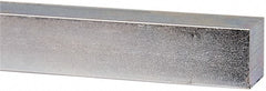 Made in USA - 12" Long x 1" High x 1" Wide, Zinc-Plated Undersized Key Stock - C1018 Steel - Exact Tooling