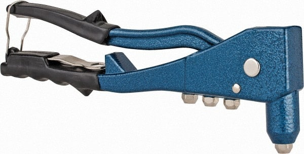 Value Collection - Right Angle Head Hand Riveter - 3/32 to 3/16" Rivet Capacity, 9-1/2" OAL - Exact Tooling