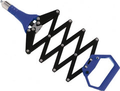 RivetKing - Scissor Action Hand Riveter - 3/32 to 3/16" Rivet Capacity, 14" OAL - Exact Tooling